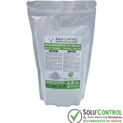 SOLU'CONTROL - 1,5 Kg de Bicarbonate de Soude Multi Usages, Maison et Jardin, 100% Naturel, Sachet Zip refermable>Tout Pour Les Nuisibles Clearance