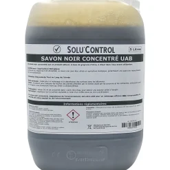 Tout Pour Les Nuisibles SOLU'CONTROL - Savon Noir Naturel Concentré, 5L, Nettoyant, enlève le miellat et les pucerons* Nettoyant Et Entretien Pour Sol