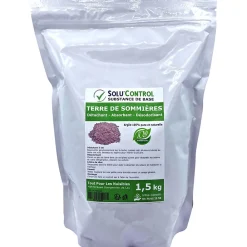 SOLU'CONTROL - Terre de Sommières 1,5 kg - Détachant Naturel et Absorbant - Élimine les Odeurs d'Urine, Litière de Chat, Tapis>Tout Pour Les Nuisibles Clearance