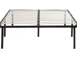 Habitat Et Jardin Sommier à lattes + pieds pour matelas 140 x 190 cm 26 lattes* Sommier