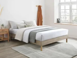 Vente-unique Sommier à lattes 140 x 190 cm - Naturel clair - MUCHIGAN de YSMÉE* Sommier