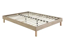 Vente-unique Sommier à lattes 160 x 200 cm - Naturel clair - MUCHIGAN de YSMÉE* Sommier