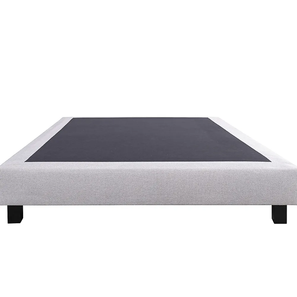 Sommier à lattes avec pieds CELY, tapissier en bois massif couleur gris -longueur 190 x largeur 140 cm>Juanio Sale