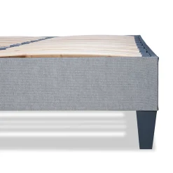 Sommier à lattes en bois Ergostar 160x200 cm Coloris Gris clair Livré en kit><noscript><img width=