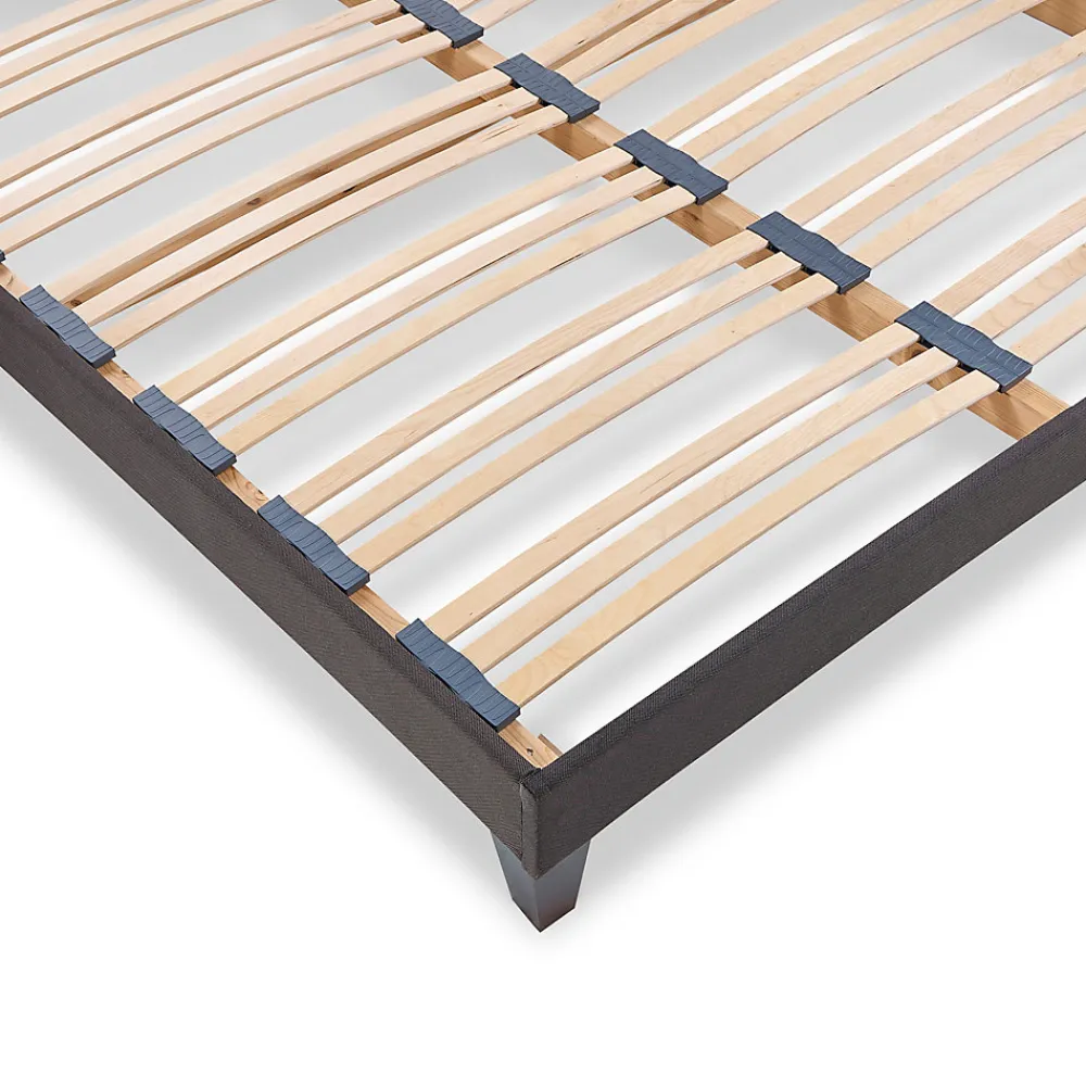 Sommier à lattes en bois Kit15 200x200 cm Coloris Gris anthracite Livré en kit>Olympe Literie New
