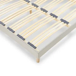 Nuit De Coton Sommier à lattes en bois Lino 160x200 cm Coloris Beige Livré en kit* Sommier