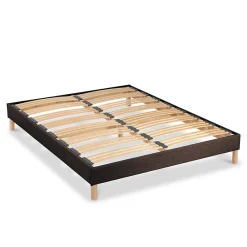 Sommier à lattes en bois Lumière 140x190 cm Coloris Marron Livré en kit>Bellecour