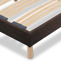 Sommier à lattes en bois Lumière 140x190 cm Coloris Marron Livré en kit><noscript><img width=