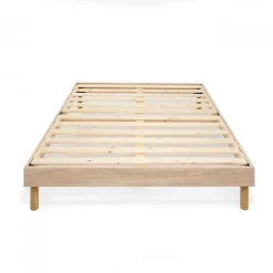Sommier à lattes en kit 160x200 cm avec pieds>Bleu Calin Hot