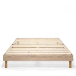 Sommier à lattes en kit 160x200 cm avec pieds><noscript><img width=
