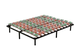 Sommier à Lattes Ergonomique Avec Plots De Soutien 200x200 Cm Avec Pieds>Monmobilierdesign Discount