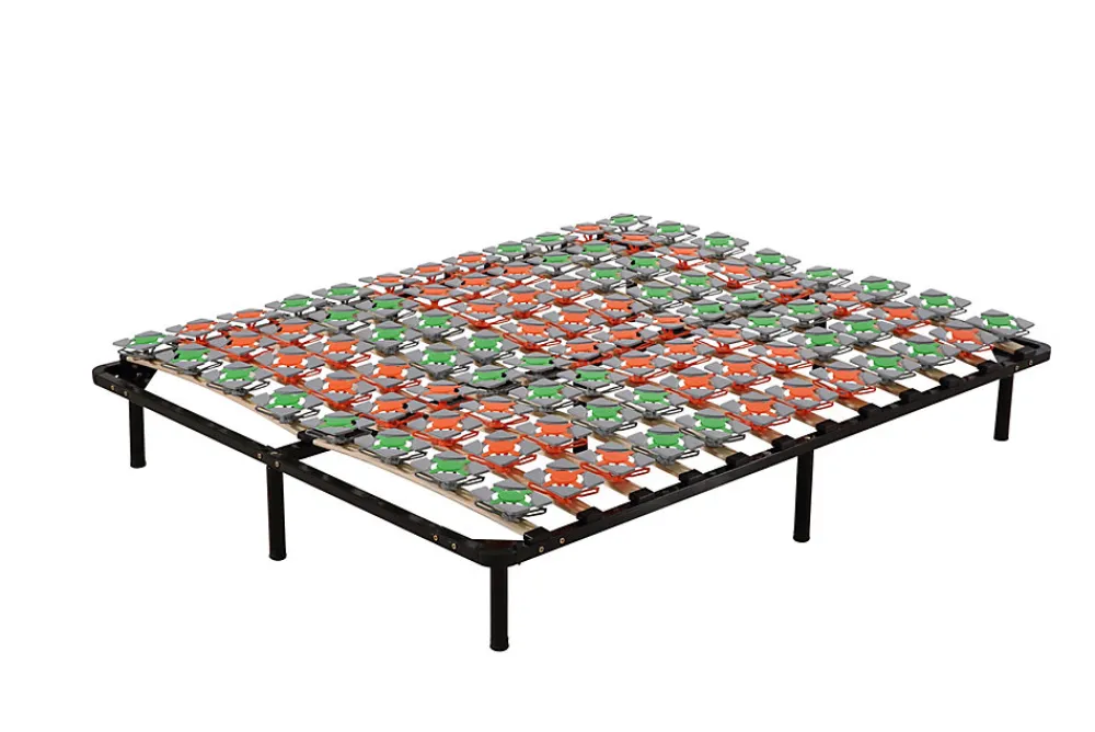 Sommier à Lattes Ergonomique Avec Plots De Soutien 200x200 Cm Avec Pieds>Monmobilierdesign Discount
