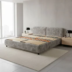 Monmobilierdesign Sommier à Lattes Ergonomique En Bois Avec Plots De Soutien 7 Zones De Confort 100x200 Cm* Sommier