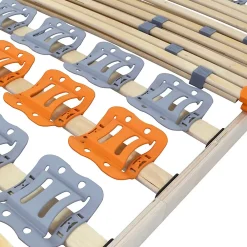 Monmobilierdesign Sommier à Lattes Ergonomique En Bois Avec Plots De Soutien 7 Zones De Confort 100x200 Cm* Sommier