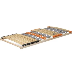 Monmobilierdesign Sommier à Lattes Ergonomique En Bois Avec Plots De Soutien 7 Zones De Confort 100x200 Cm* Sommier