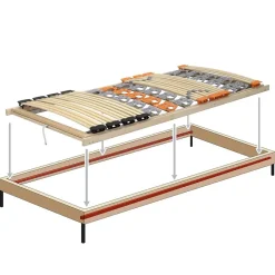 Sommier à Lattes Ergonomique En Bois Avec Plots De Soutien 7 Zones De Confort Tête Et Pied Relevables 120x200 Cm><noscript><img width=