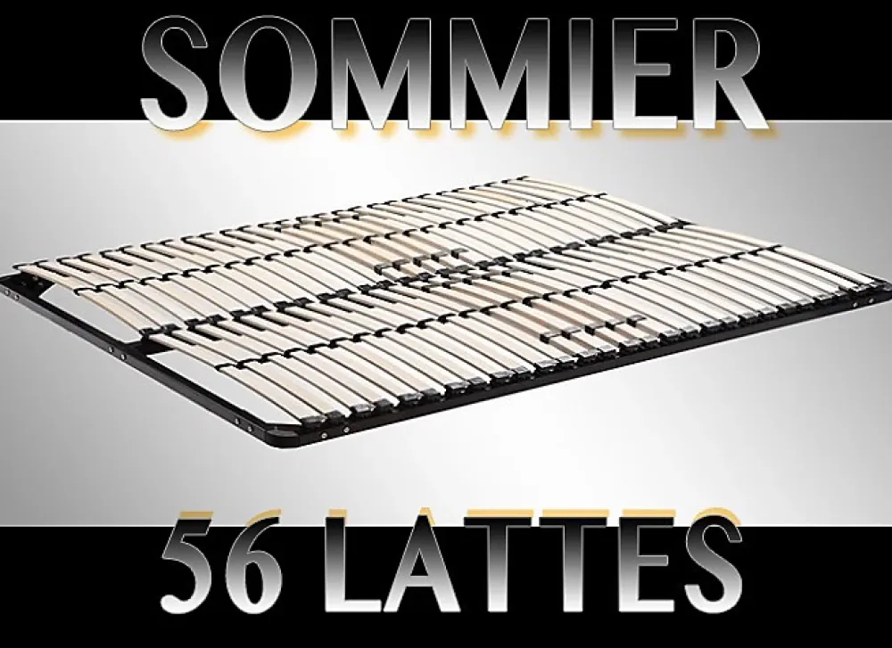 Paolo Collaner Sommier à lattes multiplis résistant fermeté réglable 140X200 cm* Sommier