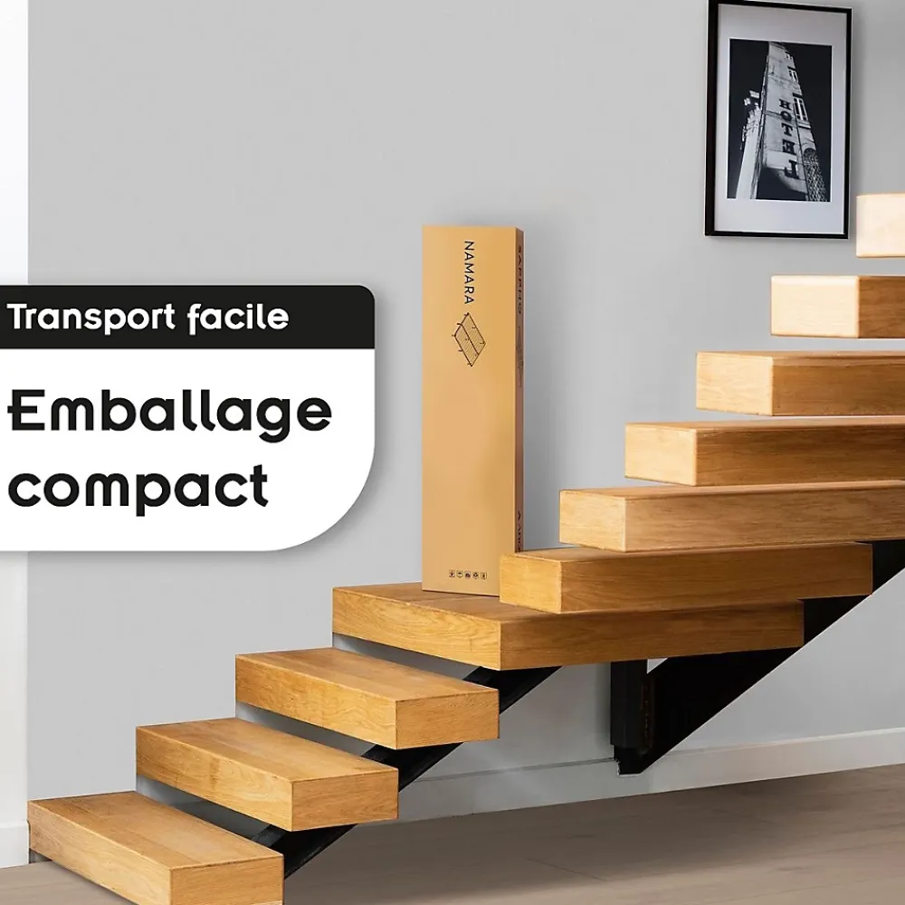 Monmobilierdesign Sommier à Lattes Robuste Avec Pieds En Acier - Montage Facile - 160x200 Cm Blanc* Sommier