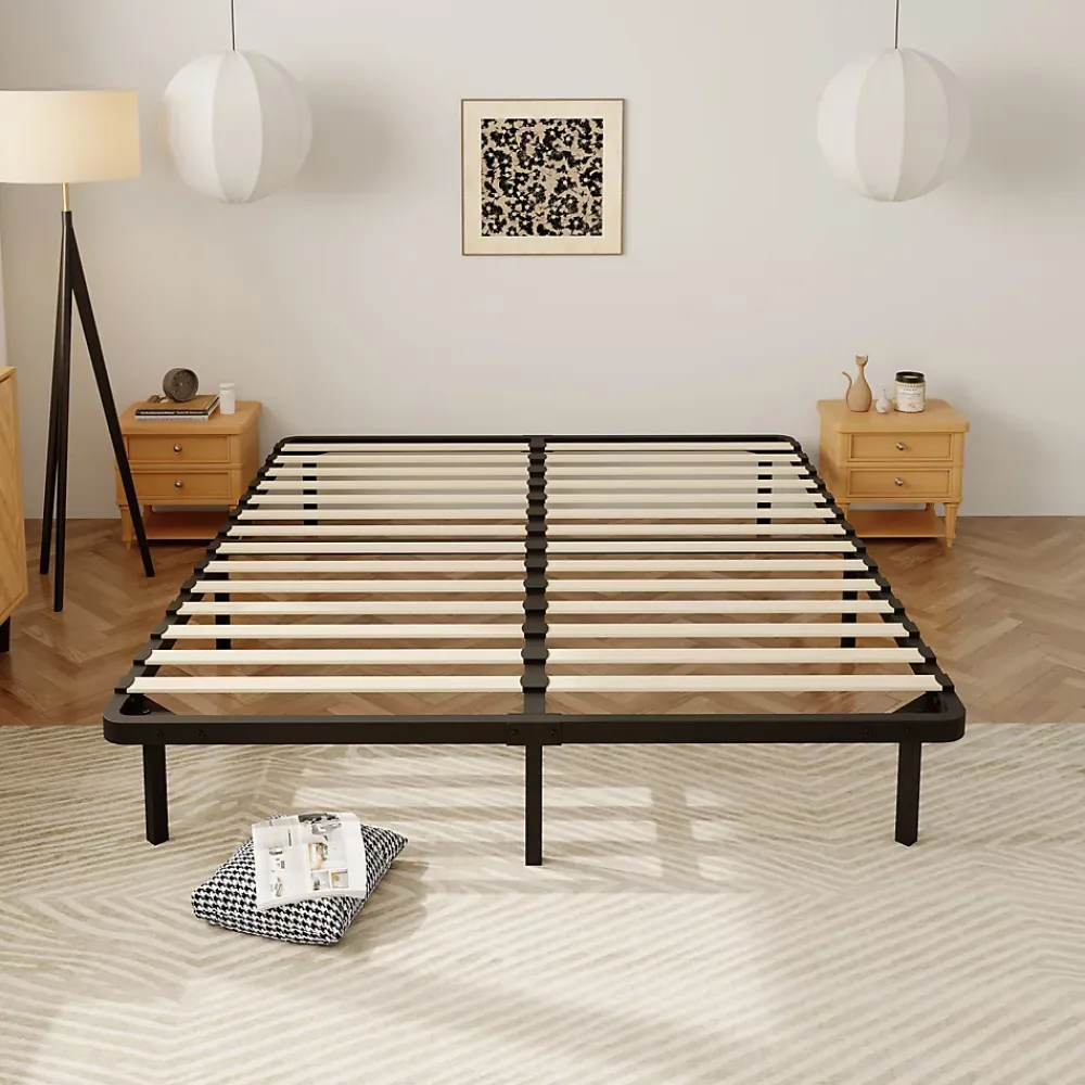 Teeno Sommier à Lattes sur Pieds,7 Pieds Inclus ,Lit 2x13 Lattes,140x190 CM* Sommier