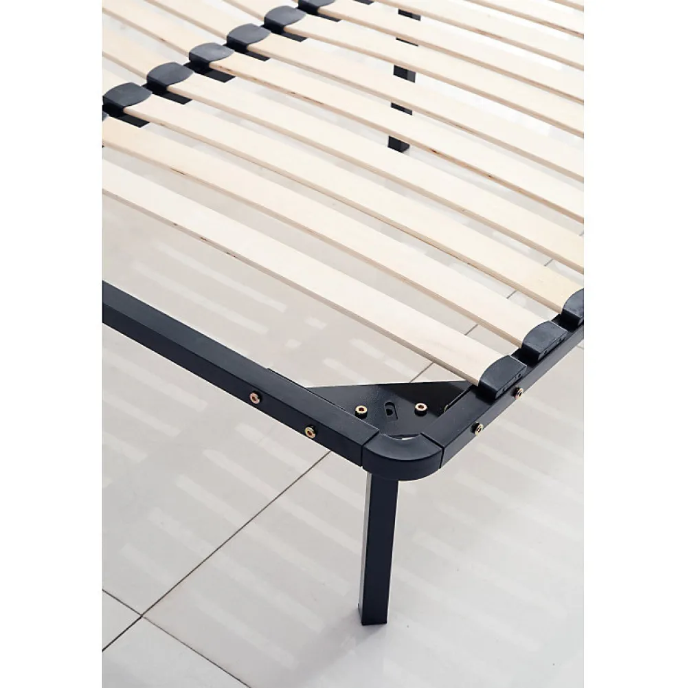 Kosmi Sommier à lattes 140x200 cm sur pieds pour lit 2 places* Sommier