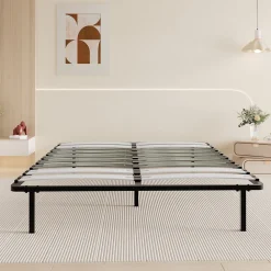 Teeno Sommier à Lattes 160x200cm, 20 lattes bois, 6 Pieds Inclus* Sommier