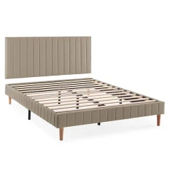 Sommier + tête de lit Eris 140x200 cm Beige>Vs Venta-Stock Outlet