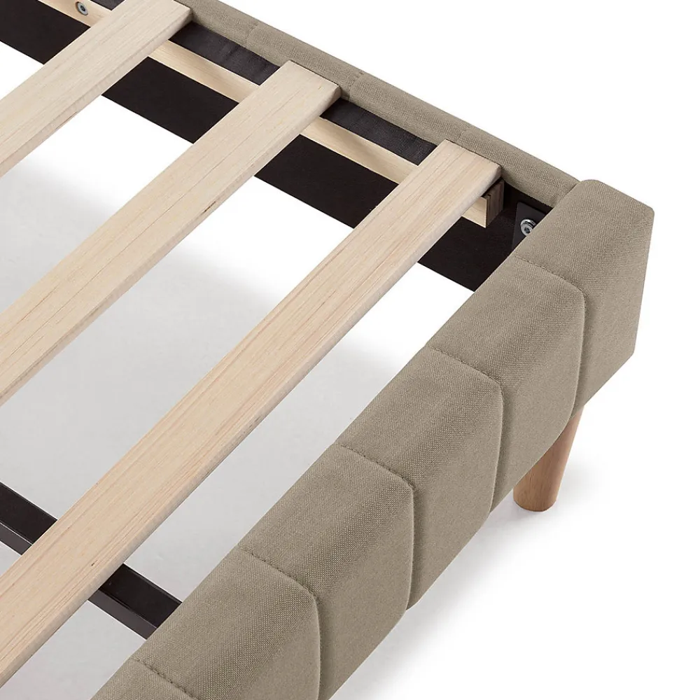 Sommier + tête de lit Eris 140x200 cm Beige>Vs Venta-Stock Outlet