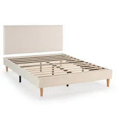 Vs Venta-Stock Sommier + tête de lit Niebla 140x200 cm Beige* Sommier