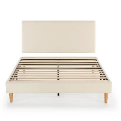 Sommier + tête de lit Niebla 140x190 cm Beige><noscript><img width=