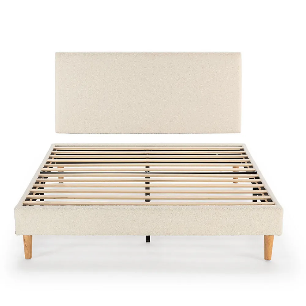 Sommier + tête de lit Niebla 140x190 cm Beige>Vs Venta-Stock New
