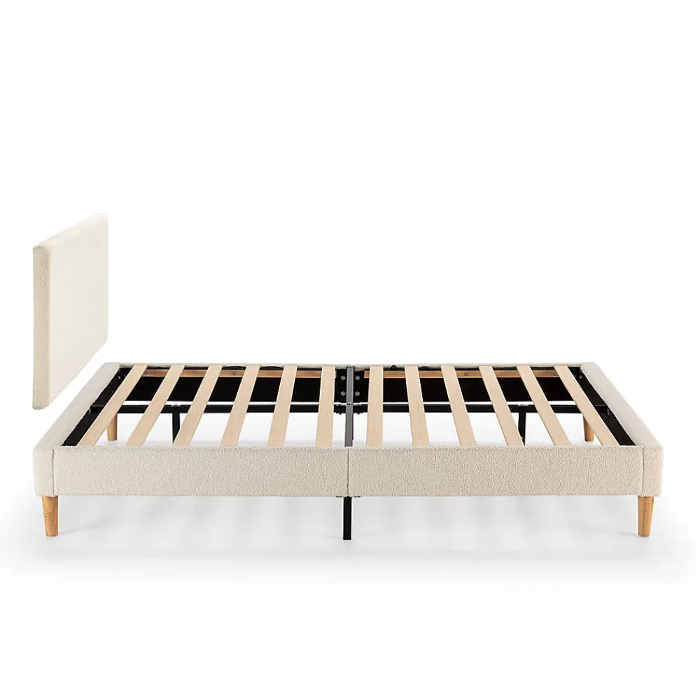 Sommier + tête de lit Niebla 140x190 cm Beige>Vs Venta-Stock New