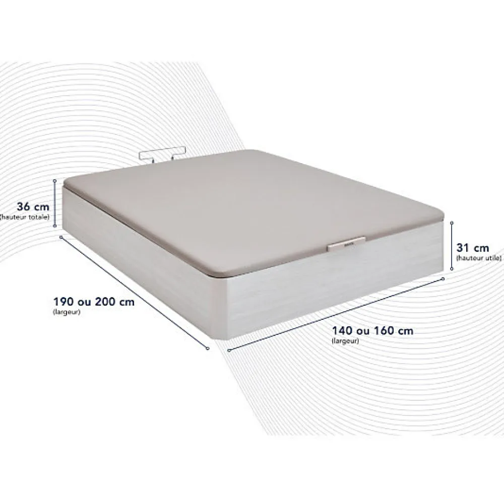 Sommier COFFRE SPACE UP 140x190>Bultex Best