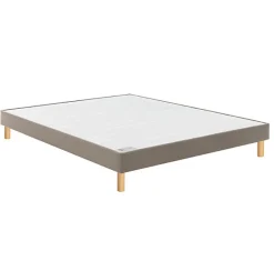 Sommier CONFORT FERME VIGOROSO DECO 100x200 Trame gris clair Lattes><noscript><img width=