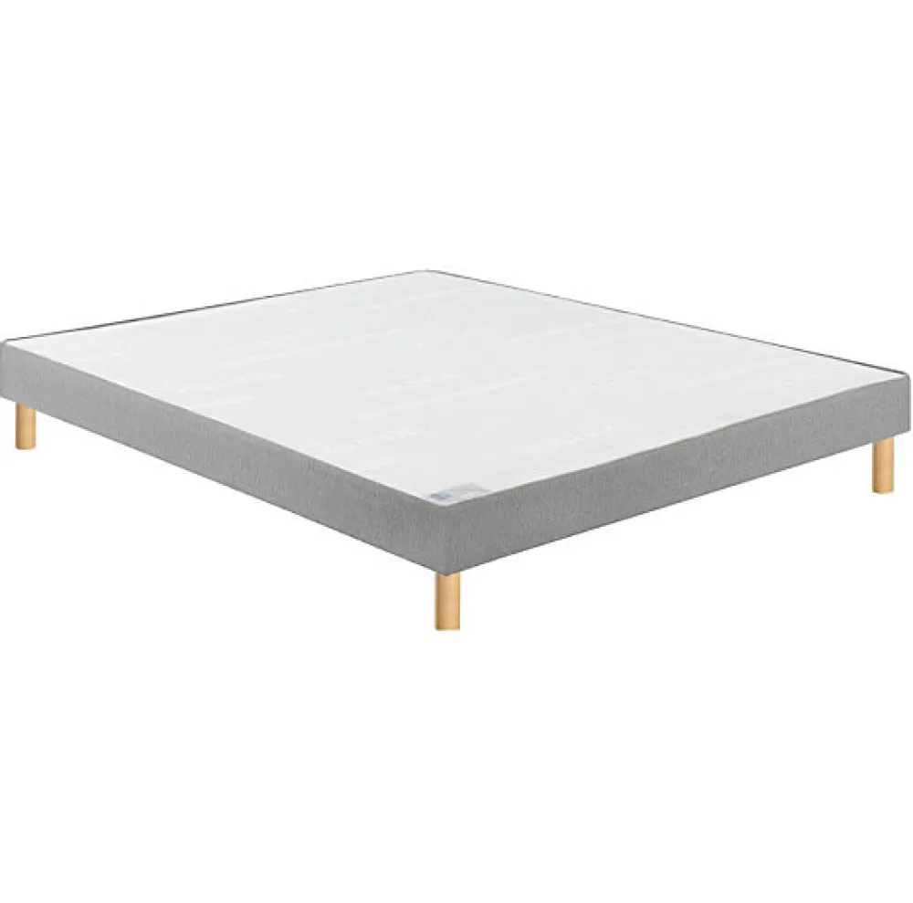 Sommier CONFORT FERME VIGOROSO DECO 160x200 Enduit Moka Lattes>Bultex Hot