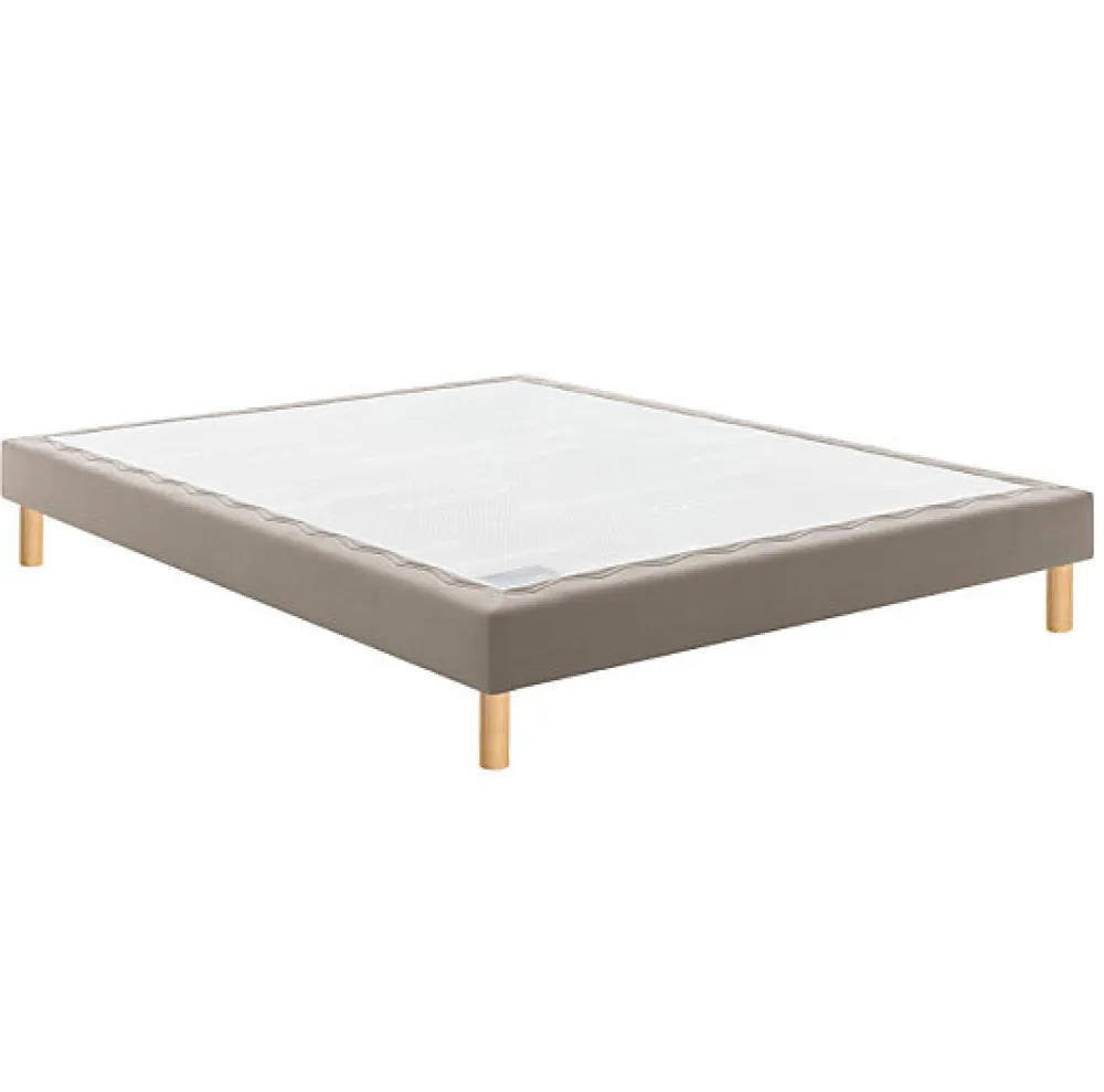 Bultex Sommier CONFORT MEDIUM MEDIANO 90x200 Trame gris clair Lattes* Sommier