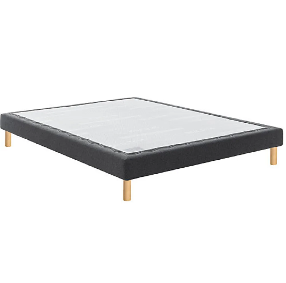 Bultex Sommier CONFORT MEDIUM MEDIANO 90x200 Trame gris clair Lattes* Sommier