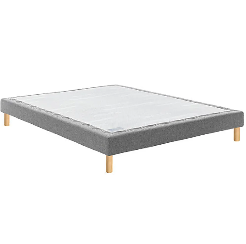Bultex Sommier CONFORT MEDIUM MEDIANO 80x200 Trame gris clair Lattes* Sommier