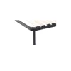 Vente-unique Sommier cadre à lattes 180 x 200 cm - 2x19 lattes - Avec pieds - Noir - KALISTA de YSMÉE* Sommier