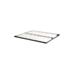 Vente-unique Sommier cadre à lattes 120 x 190 cm - 2x19 lattes - Sans pieds - Noir - KALISTA de YSMÉE* Sommier