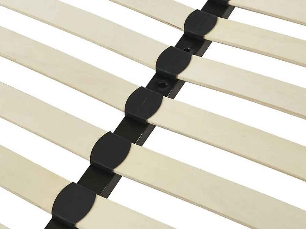Sommier cadre à lattes 200 x 200 cm - 3x19 lattes - Sans pieds - Noir - KALISTA de YSMÉE>Vente-unique Online