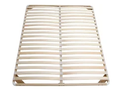 Sommier cadre à lattes 140 x 190 cm - 2x19 lattes - Sans pieds - Beige - KALISTA de YSMÉE>Vente-unique New