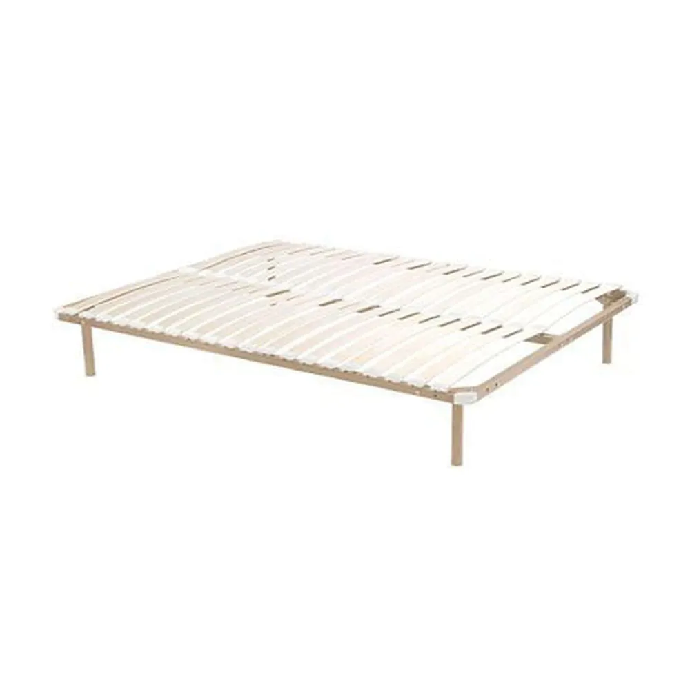 Sommier cadre à lattes 140 x 190 cm - 2x19 lattes avec pieds - Beige - KALISTA de YSMÉE>Vente-unique Best