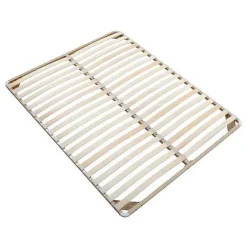 Vente-unique Sommier cadre à lattes 160 x 200 cm - 2x19 lattes - Sans pieds - Beige - KALISTA de YSMÉE* Sommier