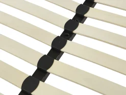 Sommier cadre à lattes 140 x 190 cm - 2x19 lattes - Avec pieds - Noir - KALISTA de YSMÉE><noscript><img width=