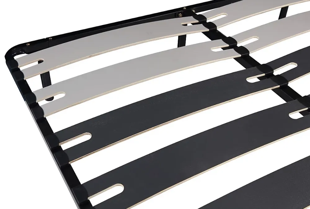 Nuits D'Or Sommier Cadre à Lattes Metal 120x200 cm - 29 cm - 9 Larges Lattes de 12,5 cm - Épaisseur 1,2 mm - Solide et Confortable - Cadre à* Sommier