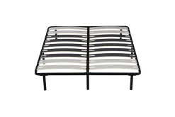 Sommier Cadre à Lattes Métal 29 cm - 120x190 - Compatible avec Matelas Standard - 9 Larges Lattes de 12,5 cm - Épaisseur Métal 1,2><noscript><img width=