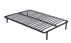 Literie Julien Sommier Cadre à lattes Renforcé 140x190 cm - Compatible avec tous matelas - Soutien réglable - 17 lattes en 9mm - Structure métal* Sommier