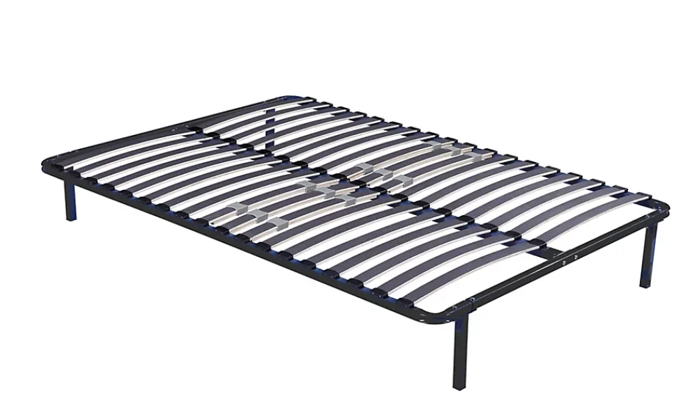Literie Julien Sommier Cadre à lattes Renforcé 140x190 cm - Compatible avec tous matelas - Soutien réglable - 17 lattes en 9mm - Structure métal* Sommier