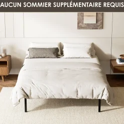 Sommier cadre à lattes 140x190 cm, 2x14 rangs><noscript><img width=