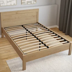 Sommier cadre métal à lattes fixe 140 x 190 cm><noscript><img width=